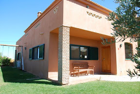 Main door and side view of the Villa