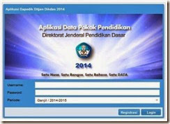 Tampilan Aplikasi Dapodikdas 2014 (G3)