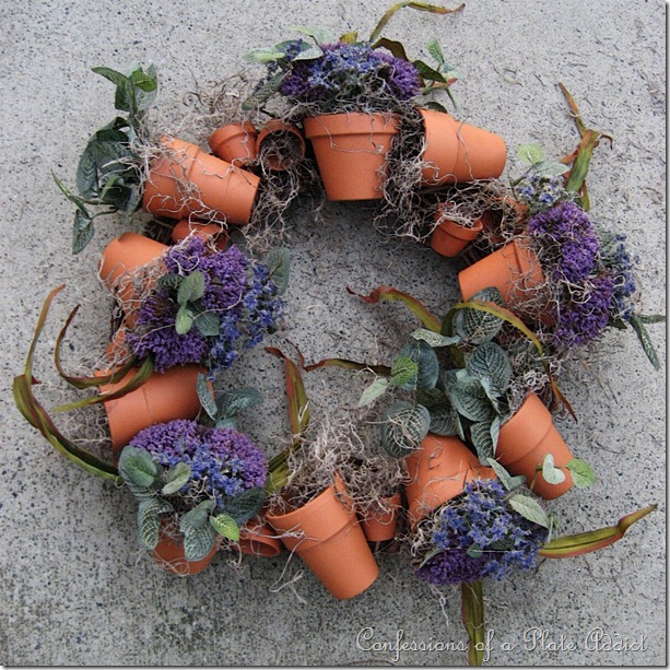 flower pot wreath flower pot wreath