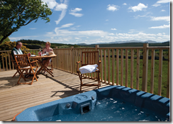 Admire the Views from the Holiday Lodge Decking Area