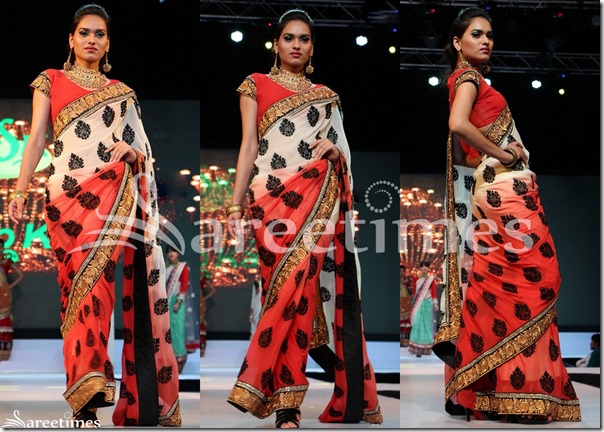 White_Peach_Dual_Color_Saree White_Peach_Dual_Color_Saree