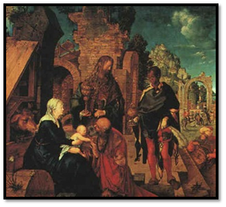 Adoración de los Reyes Magos, Durero Adoración de los Reyes Magos, Durero