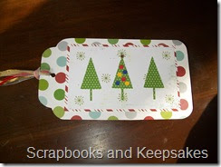 Scrapbooks and Keepsakes: Christmas Gift Tag Idea: Cricut Christmas