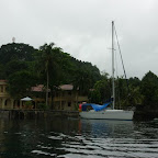 Unser Ankerplatz vor dem Hotel in Banda Neira