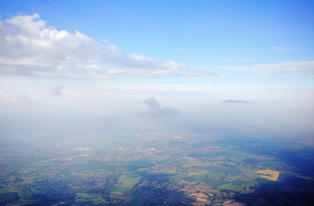 view from the plane