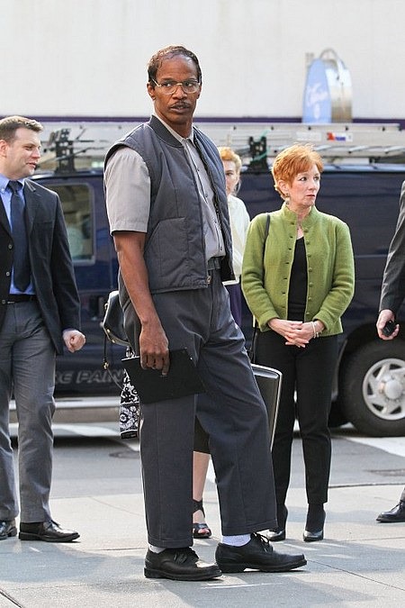A Closer Look at Jamie Foxx as Max Dillon on The Amazing Spider-Man 2 Set 13