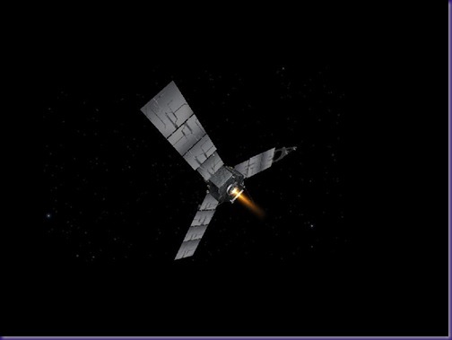 Juno firing rockets