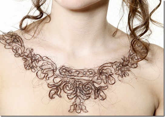 For Web Kerry Howley BA Jewellery Middlesex Uni 'Aversion-Attraction' Hair Necklace 2 Low Res
