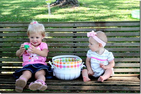 Cori and Finley on swing 2