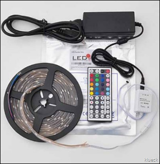 LEDwholesalers IP66 Waterproof 16.4 Ft RGB Color Changing Kit with LED Flexible Strip 44 Button Controller and Power Supply  2038RGB 3315 3215   Amazon.com