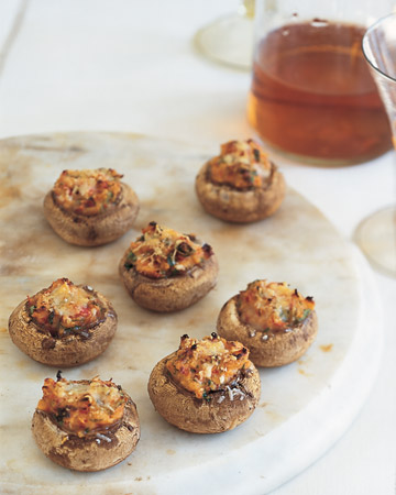 Stuffed Mushrooms: The stuffing for these bite-size mushrooms can be made up to a day ahead and stored in an airtight container in the refrigerator. Stuffed Mushrooms: The stuffing for these bite-size mushrooms can be made up to a day ahead and stored in an airtight container in the refrigerator.