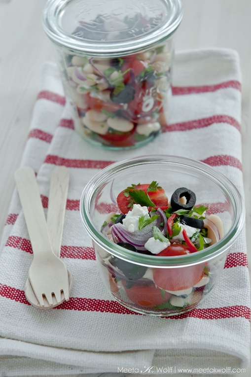 Cannellini Bean Salad with Olives and Ricotta (0098a) by Meeta K. Wolff