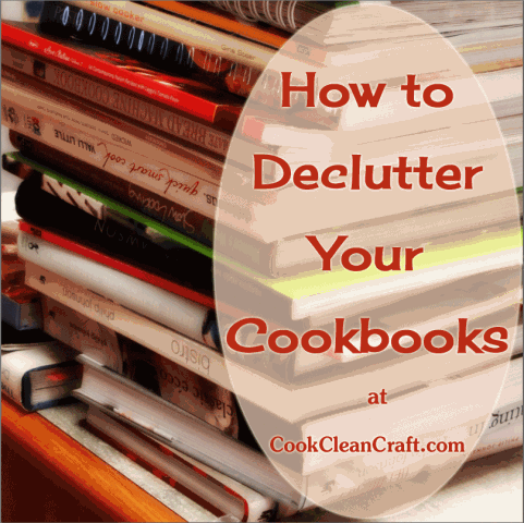 How to Declutter Cookbooks