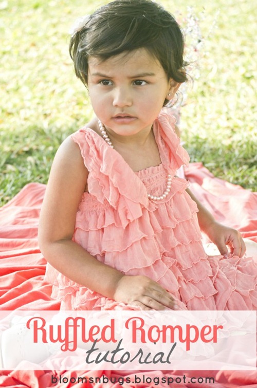 Ruffled Romper Tutorial by Blooms and Bugs