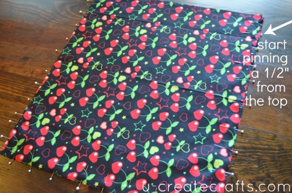 Drawstring Bandanna Backpack Step 14