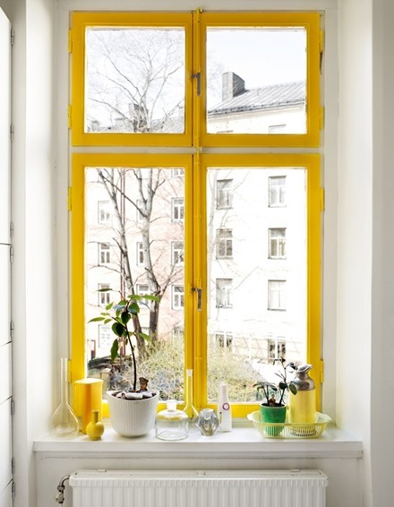 Gult fönster, Holly Becker via Pinterest