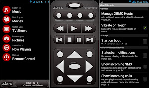 XBMC Media Center - XBMC Remote da smartphone Android