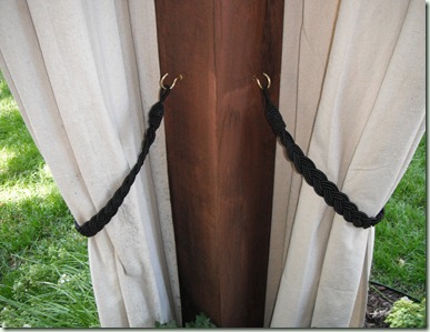 outdoor curtain tiebacks and hardware tiebacks and cuphooks