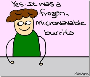 ThatWhiteGirl - sandwiches - frozen microwavable burrito
