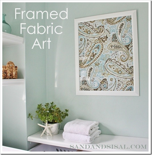 Framed Fabric Art - Sand and Sisal