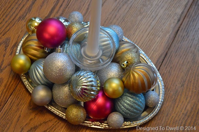 simple Christmas centerpiece