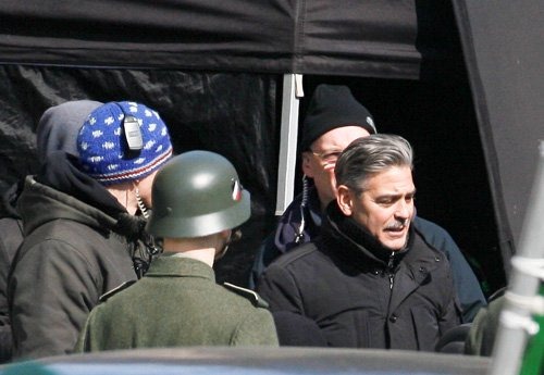 George Clooney a Monuments Men forgatásán 05