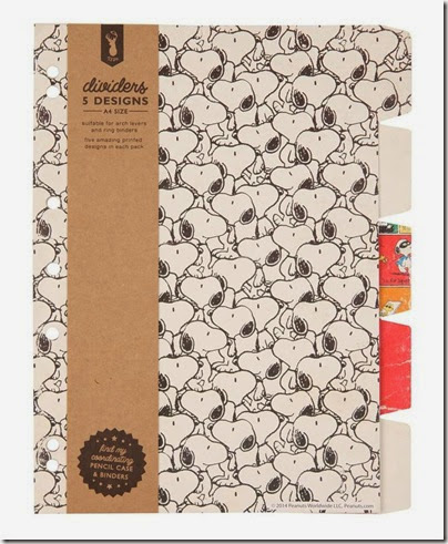 Typo by Cotton On Peanuts A$ Printed Dividers Snoopy Superhero