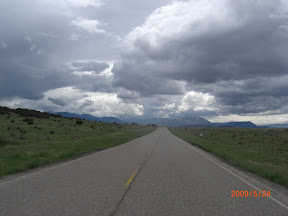 Riding N on CO State Highway 69 to WestCliffe.