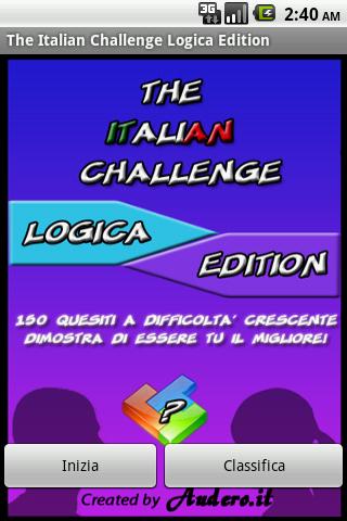 The Italian Challenge Logica