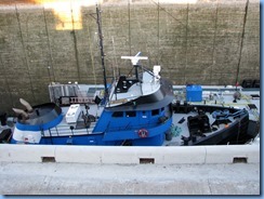 7981 St. Catharines - Welland Canals Centre at Lock 3 - Viewing Platform - Tug SPARTAN with barge SPARTAN II (a 407′ long tank barge) upbound