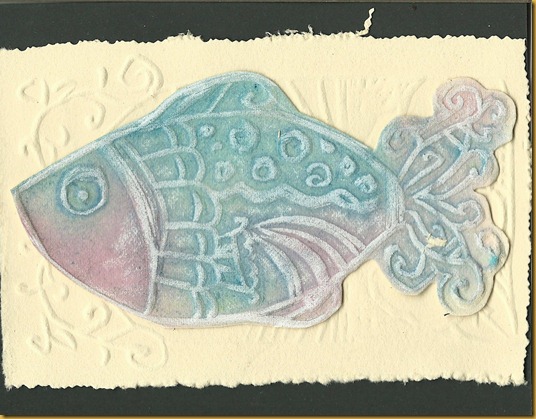 fish card with tex