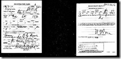Ervin Brock, WWI Draft Card. Ervin Brock, WWI Draft Card.
