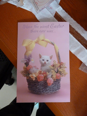 I got an easter card!
