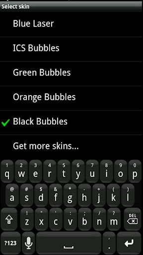 Black Bubble HD Keyboard Skin