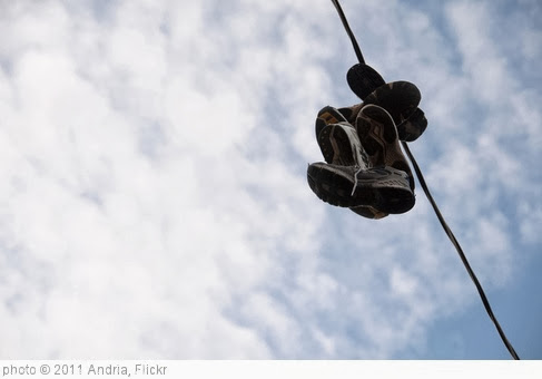 'Shoes on wire' photo (c) 2011, Andria - license: http://creativecommons.org/licenses/by-nd/2.0/