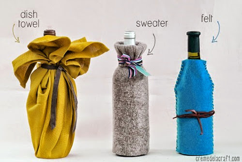 DIY-Handmade-Wine-Bag-Sweater-Felt-Towel-Craft-Project-Idea DIY-Handmade-Wine-Bag-Sweater-Felt-Towel-Craft-Project-Idea