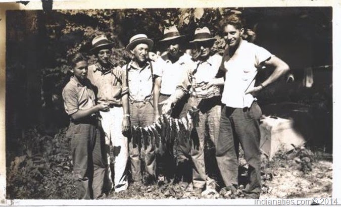Summer fishing day in about 1935