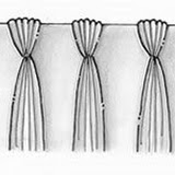 five-finger pinch pleat drapery style