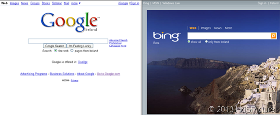 Google vs Bing Google vs Bing