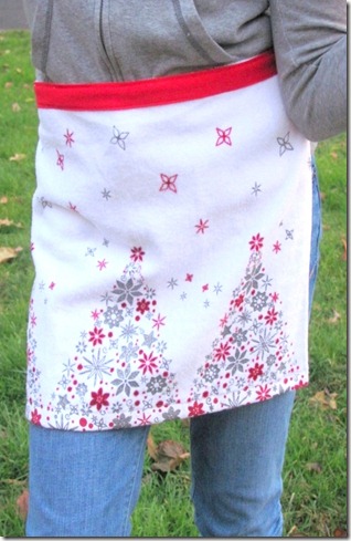 Christmas tea apron