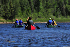 Paddling the Mattagami river. Paddling the Mattagami river.