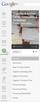 google _communities_organize_genealogy