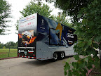 Action shot showing one of the Full HD 3D trucks ready to begin the cross-country adventure of sharing Panasonic's Full HD 3D technology!
