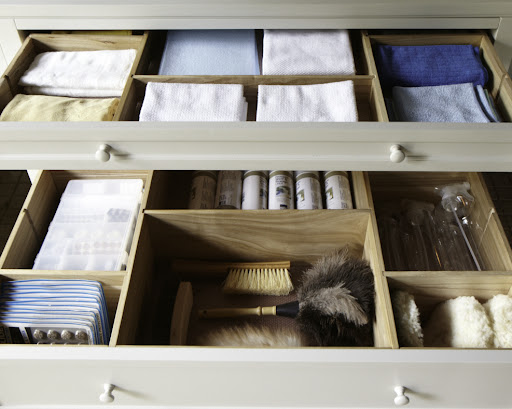 The drawers of the flat file are perfect for holding cleaning cloths and other cleaning essentials. You can't tell from this image but what's great about these drawers is that they fully extend, meaning the entire drawer pulls out completely so there's no need to reach into the back. The drawers of the flat file are perfect for holding cleaning cloths and other cleaning essentials. You can't tell from this image but what's great about these drawers is that they fully extend, meaning the entire drawer pulls out completely so there's no need to reach into the back.