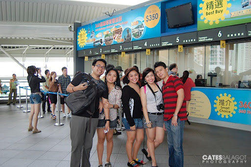 Ready to get on the 360 360 Ngong Ping cable car.