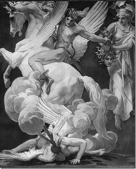 Sargent-Perseus-on-Pegasus-Slaying-Medusa
