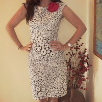 black and white dress 210
