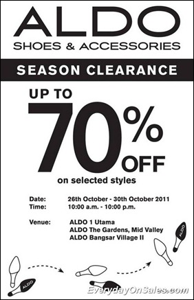 Selected Promotion To You !: Aldo Shoes and Accessories Season Clearance  Sales 2011