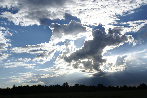 Maybe it's because we live in New York and are surrounded by tall buildings, but I took way too many pictures of clouds on this trip.