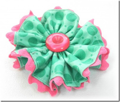 Fabric Flower With Ric Rac Trim The Ribbon Retreat Blog | fabric bows and more fabric flower with ric rac trim by Fabric Flower With Ric Rac Trim The Ribbon Retreat Blog | fabric bows and more fabric flower with ric rac trim by